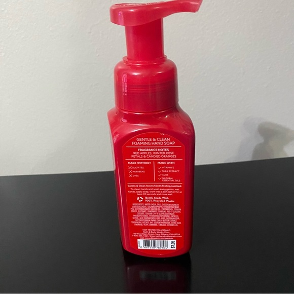 1 BATH & BODY WORKS GENTLE & CLEAN FOAMING HAND SOAP WINTER CANDY APPLE - Picture 4 of 4
